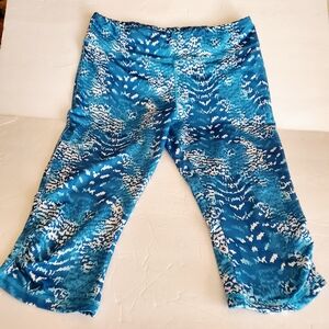 Jockey Blue and White Patterned Leggings